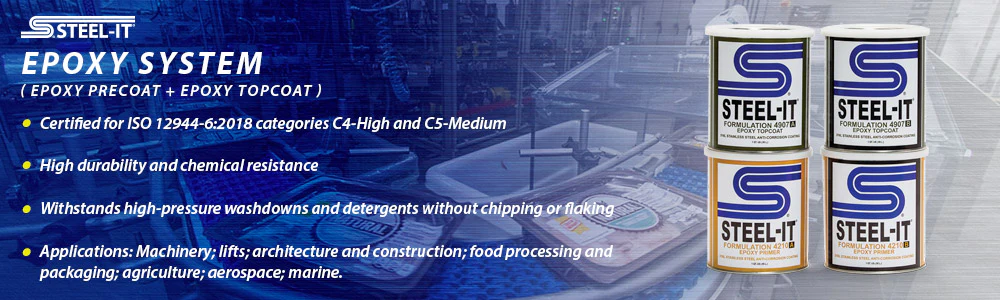 STEEL-IT 4907 I STEEL-IT 4210, epoksydowa farba antykorozyjna i podkład epoksydowy