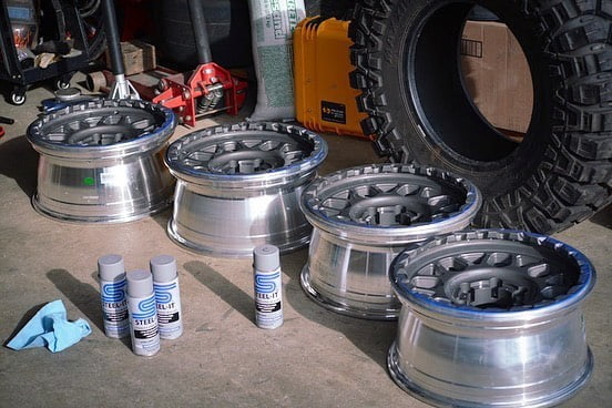 felgi pomalowane farbami STEEL-IT